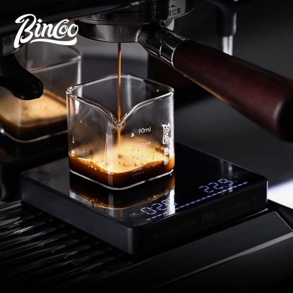 Cân điện tử Bincoo mặt gương, độ chia 0.1g hiển thị tốc độ chảy