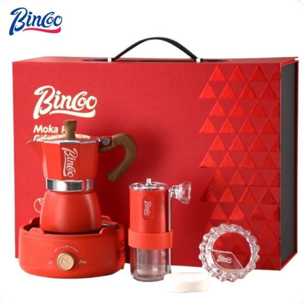 Bộ ấm Moka Bincoo 6 món hộp quà