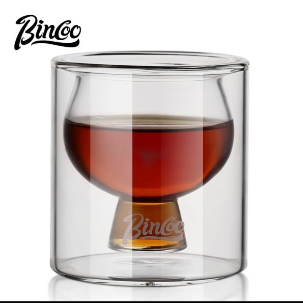 Cốc thủy tinh 2 lớp Bincoo 80ml